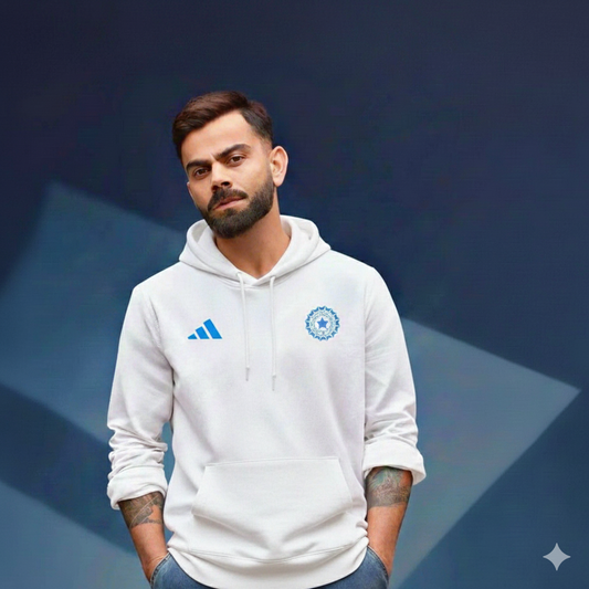 Team India Hoodie — White