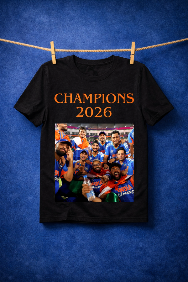 INDIA CHAMPIONS 2026 TEE #1